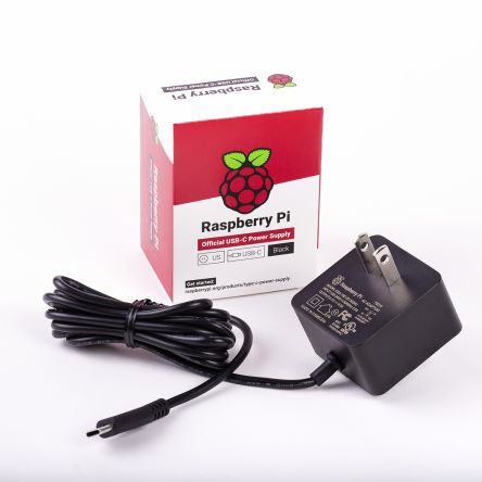 Raspberry Pi 5,1 V Netzteil, 1.5m, Schwarz, USB Typ C, US-Stecker, 3000mA