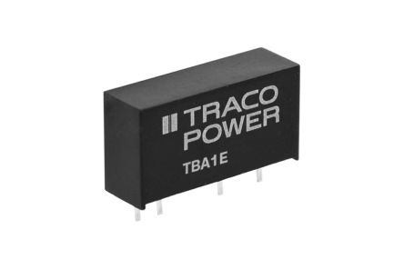 TRACOPOWER TBA 1E DC/DC-Wandler 1W 12 V Dc IN, 15V Dc OUT / 66mA 1.5kV Dc Isoliert