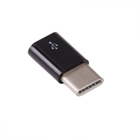 USB-Micro B to USB-C Adapter Black