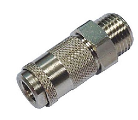 RS PRO Brass Female Quick Air Coupling, M5 Male Threaded
