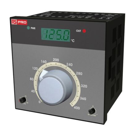 RS PRO Controlador De Temperatura PID, 96 X 96mm, 230 V Ac, 1 Entrada PT100 De 2 O 3 Cables, 2 Salidas Relé, SSR