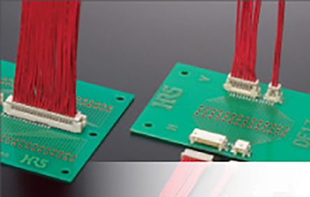 Hirose DF13 Series Right Angle Surface Mount PCB Header, 12 Contact(s), 1.25mm Pitch, 1 Row(s), Shrouded