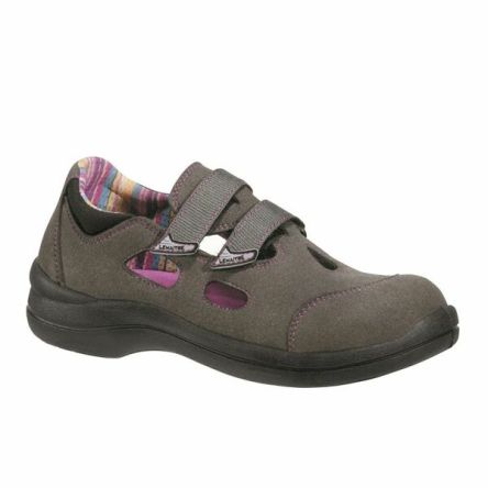 LEMAITRE SECURITE SPIRIT Womens Black, Grey, Purple Composite Toe Capped Safety Shoes, EU 40