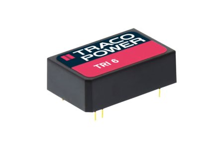 TRACOPOWER TRI 6 DC-DC Converter, ±15V Dc/ 200mA Output, 18 → 36 V Dc Input, 6W, Through Hole, +95°C Max Temp