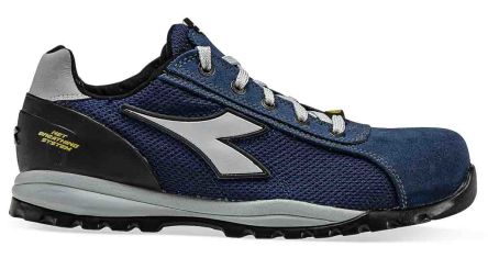 Diadora Utility Scarpe Sportive Antinfortunistiche S1P GLOVE NET LOW S1P HRO SRA ESD, Uomo Tg. 35, Col. Blu, Resistenti