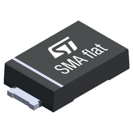 STMicroelectronics SMA4F12AY, Uni-Directional TVS Diode, 400W, 2-Pin SMA Flat