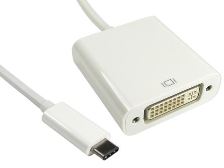 RS PRO Adapterkabel, USB C 1 Display, - DVI, 1080p