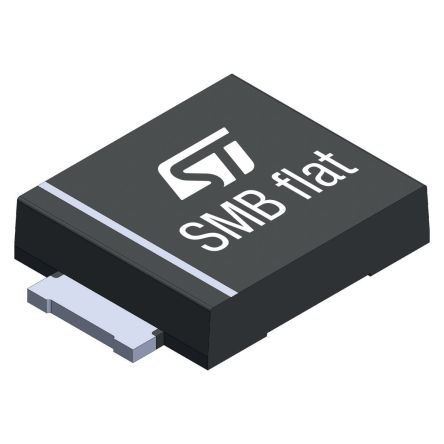 STMicroelectronics Diode TVS Unidirectionnel, Claq. 12.3V, 24.2V Plat SMB (DO221-AA), 2 Broches, Dissip. 600W