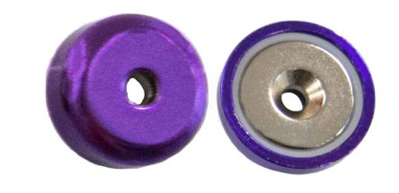 Eclipse 扁罐形钕磁铁, 40mm直径, 8mm厚, 52kg拉力, M6