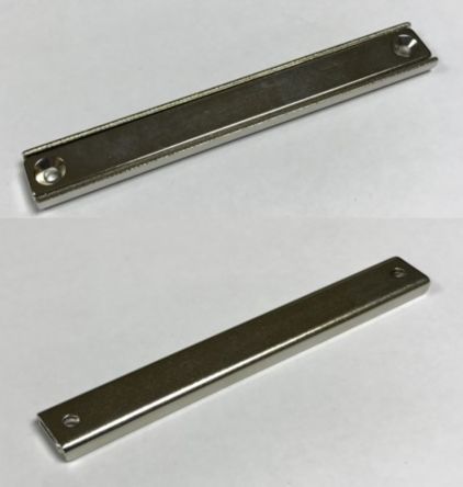 Eclipse Neodym Magnet, Kanal, 13.5mm, 35kg Bohrung X 5mm 2 X M3, L. 80mm
