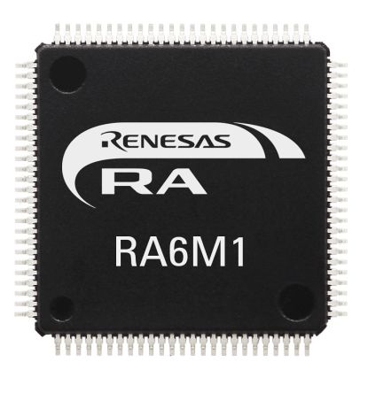 Renesas Electronics R7FA6M1AD3CFP#AA0, 32bit ARM Cortex M4 Microcontroller, RA6M1, 120MHz, 512 KB Flash, 100-Pin LQFP