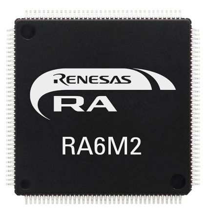 Renesas Electronics Mikrocontroller RA6M2 ARM Cortex M4 32bit SMD 512 KB LQFP 100-Pin 120MHz 384 KB RAM USB