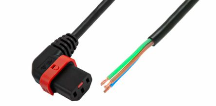 Schaffner IEC C13 Socket To Unterminated Power Cord, 2m