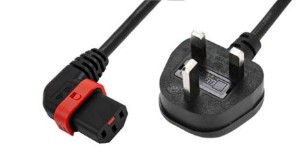 Schaffner IEC C13 Socket To Type G UK Plug Power Cord, 2m