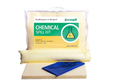 Ecospill Ltd Kit De Déversement Contient Tampon X 10, Sock X 1, Sac à Déchets Et Serre-fils X 1 70 X 59 X 5 Cm Pour Produit Chimique