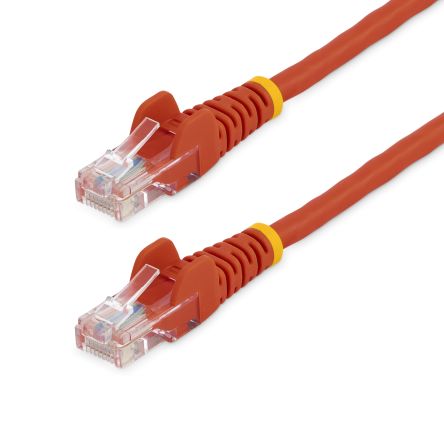 StarTech.com Ethernetkabel Cat.5e, 2m, Rot Patchkabel, A RJ45 U/UTP Stecker, B RJ45, PVC