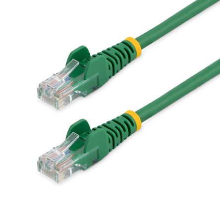 StarTech.com Cable Ethernet Cat5e U/UTP Startech De Color Verde, Long. 2m, Funda De PVC, Calificación CM