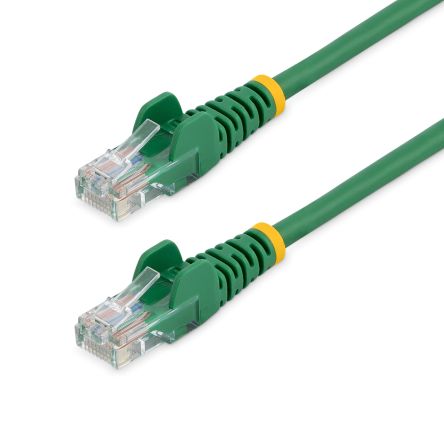 StarTech.com Ethernetkabel Cat.5e, 5m, Grün Patchkabel, A RJ45 U/UTP Stecker, B RJ45, PVC