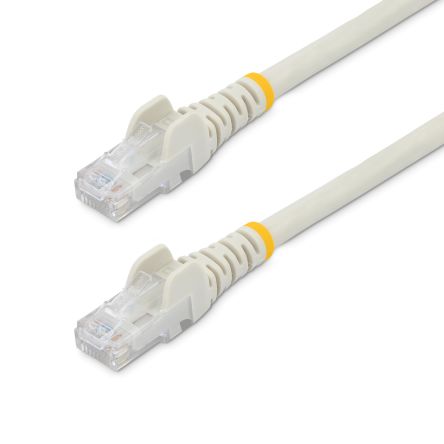 StarTech.com Ethernetkabel Cat.6, 2m, Weiß Patchkabel, A RJ45 U/UTP Stecker, B RJ45, PVC