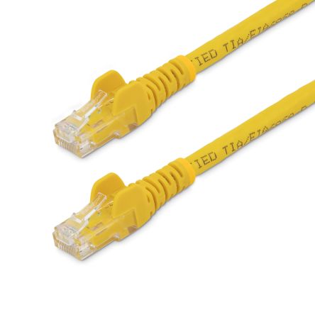 StarTech.com Ethernetkabel Cat.6, 3m, Gelb Patchkabel, A RJ45 U/UTP Stecker, B RJ45, PVC