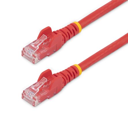 StarTech.com Câble Ethernet Catégorie 6 U/UTP Startech, Rouge, 15m PVC Avec Connecteur, Protection CMG
