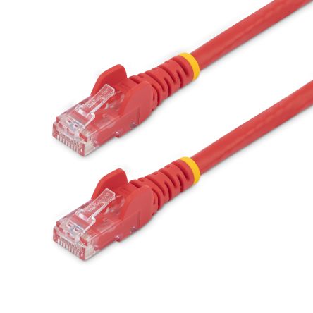 StarTech.com Ethernetkabel Cat.6, 0.5m, Rot Patchkabel, A RJ45 U/UTP Stecker, B RJ45, PVC