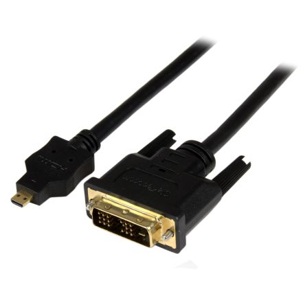 StarTech.com 1920 X 1200 Male Micro HDMI To Male DVI-D Single Link Cable, 2m