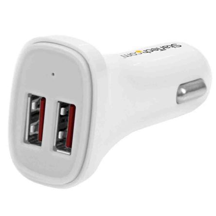 StarTech.com Dual USB Car Charger, 2.4A