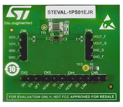 STMicroelectronics ST1PS01 Evaluierungsplatine, ST1PS01EJR 400 MA Nano-Quiescent Synchronous Step-Down Converter