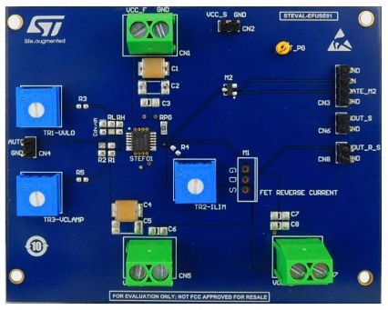 STMicroelectronics STEF01 Evaluierungsplatine, STEF01 Fully Programmable Universal Electronic Fuse Elektroniksicherung