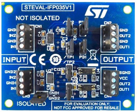 STMicroelectronics CLT03-2Q3 Evaluierungsplatine, Isolated And Non-Isolated Digital Inputs On Evaluation Board Based On