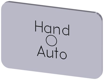 Siemens SIRIUS ACT Beschriftungsplatte Hand - O - Auto