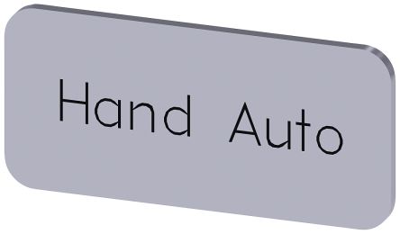 Siemens Labeling Plate, Hand - Auto