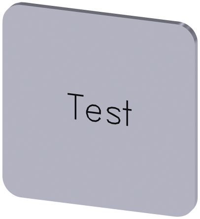 Siemens Labeling Plate, Test