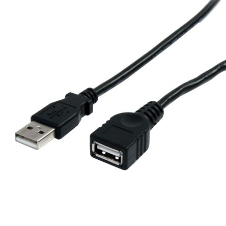 StarTech.com USB 2.0 Cable, Male USB A To Female USB A USB Extension Cable, 3m