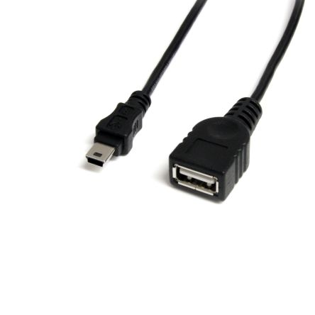 StarTech.com USB 2.0, Female USB A to Male Mini USB B, 480Mbps, 300mm