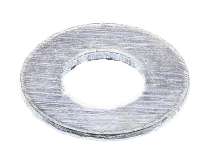 RS PRO Bright Zinc Plated Steel Plain Washers, M30, DIN 125A