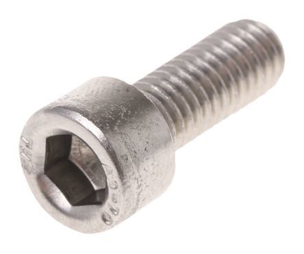 RS PRO Plain Steel Hex Socket Cap Screw, DIN 912, M16 X 70mm