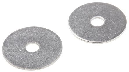 RS PRO Unterlegscheiben Für M12 Schrauben Glatt A2 304 Flach-, 1.5mm X 13mm X 35mm, Edelstahl