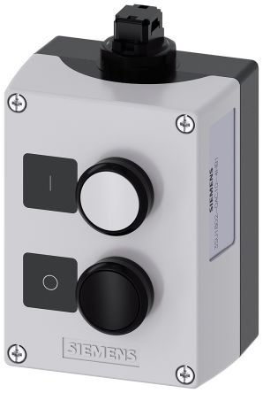 Siemens Control Station Switch, Plastic, Black, White, IP66, IP67, IP69