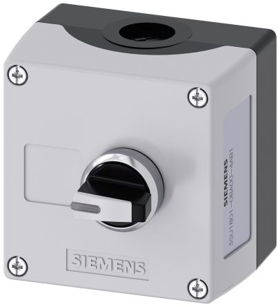 Siemens SIRIUS ACT Steuerstation-Schalter Kunststoff, 500V / 10A Grau Ø 22mm, IP66, IP67, IP69