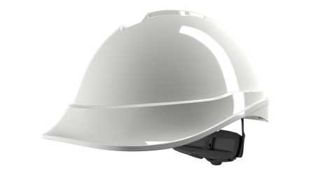 MSA Safety V-Gard 200 White Safety Helmet, Adjustable