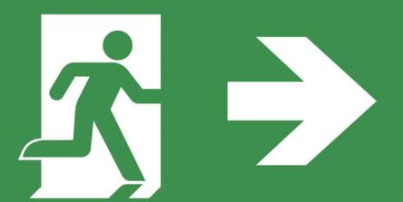 EMERGI-LITE Emergency Exit Legend For Use With Emergency Light