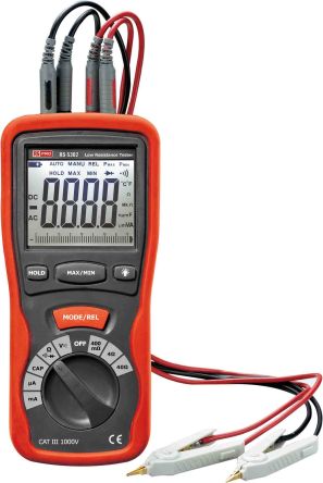 RS PRO DT-5302 HandLCD Digital-Multimeter, CAT III 1000V Ac / 400mA Ac, 40Ω, ISO-kalibriert
