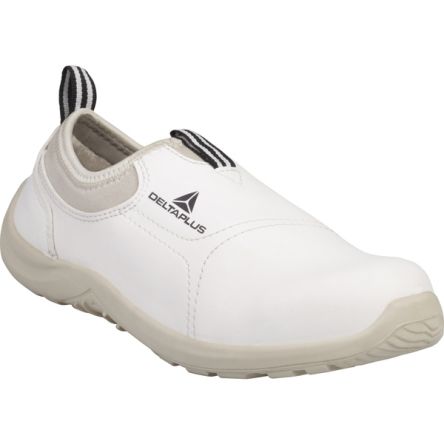 Delta Plus Scarpe Sportive Antinfortunistiche S2 MIAMI Tg. 36, Col. Bianco, Resistenti All'acqua, Con Puntale Di