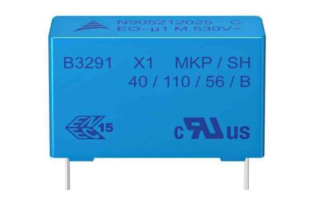 EPCOS B32911 X1 Folienkondensator 22nF ±20% / 330V Ac, THT Raster 10mm