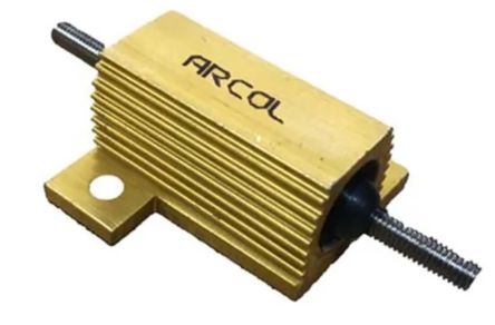 Arcol HS50 Wickel Lastwiderstand 100Ω ±1% / 50W, Alu Gehäuse Klemme
