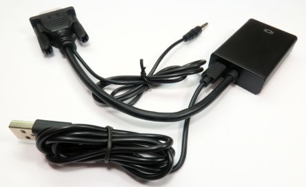 RS PRO HDMI-Splitter AV-Adapter Male VGA - Female HDMI