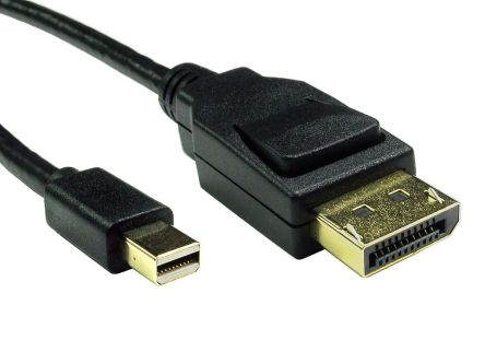 RS PRO DisplayPort-Kabel A Stecker DP (DisplayPort) Mini B Display-Anschluss - Stecker, 500mm 8K Max.
