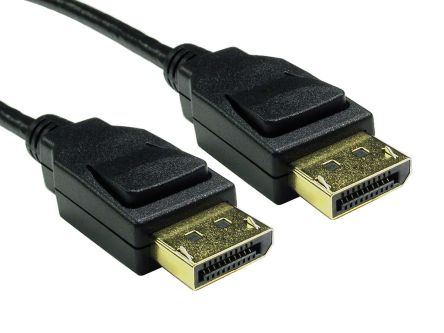 RS PRO DisplayPort-Kabel A Display-Anschluss B Display-Anschluss - Stecker 1.4, 3m 8K Max. PVC